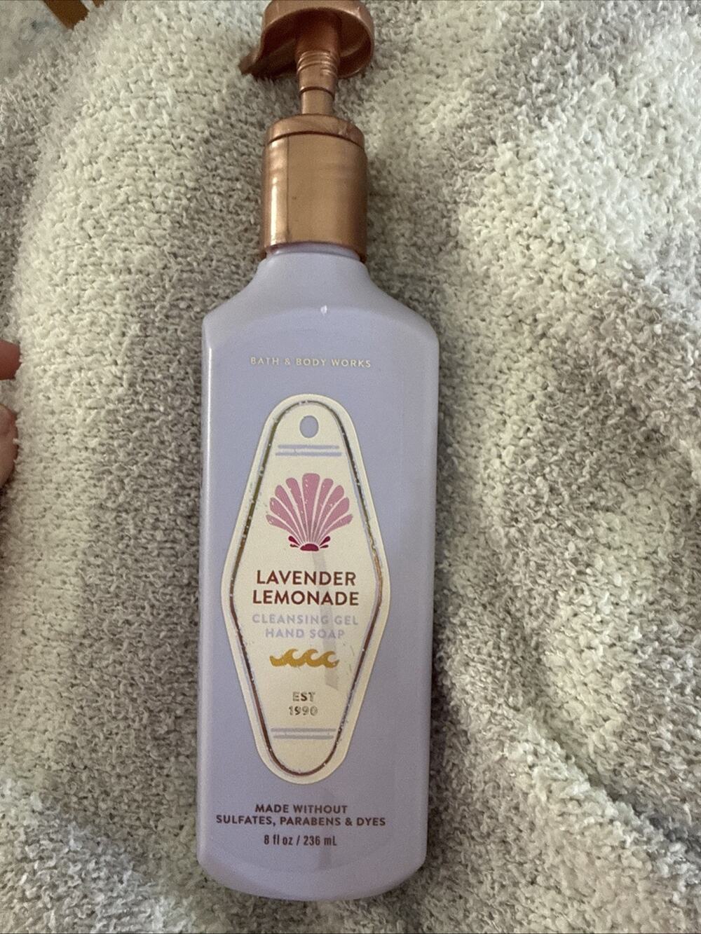Bath & Body Works Lavender Lemonade Lemon Aloe Clean Cleansing Gel Hand Soap 8oz